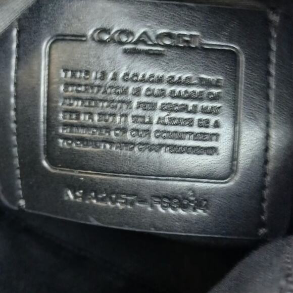 Coach Men's Houston Flight Bag Crossbody Bag In Pebbled Black Leather - Picture 8 of 10